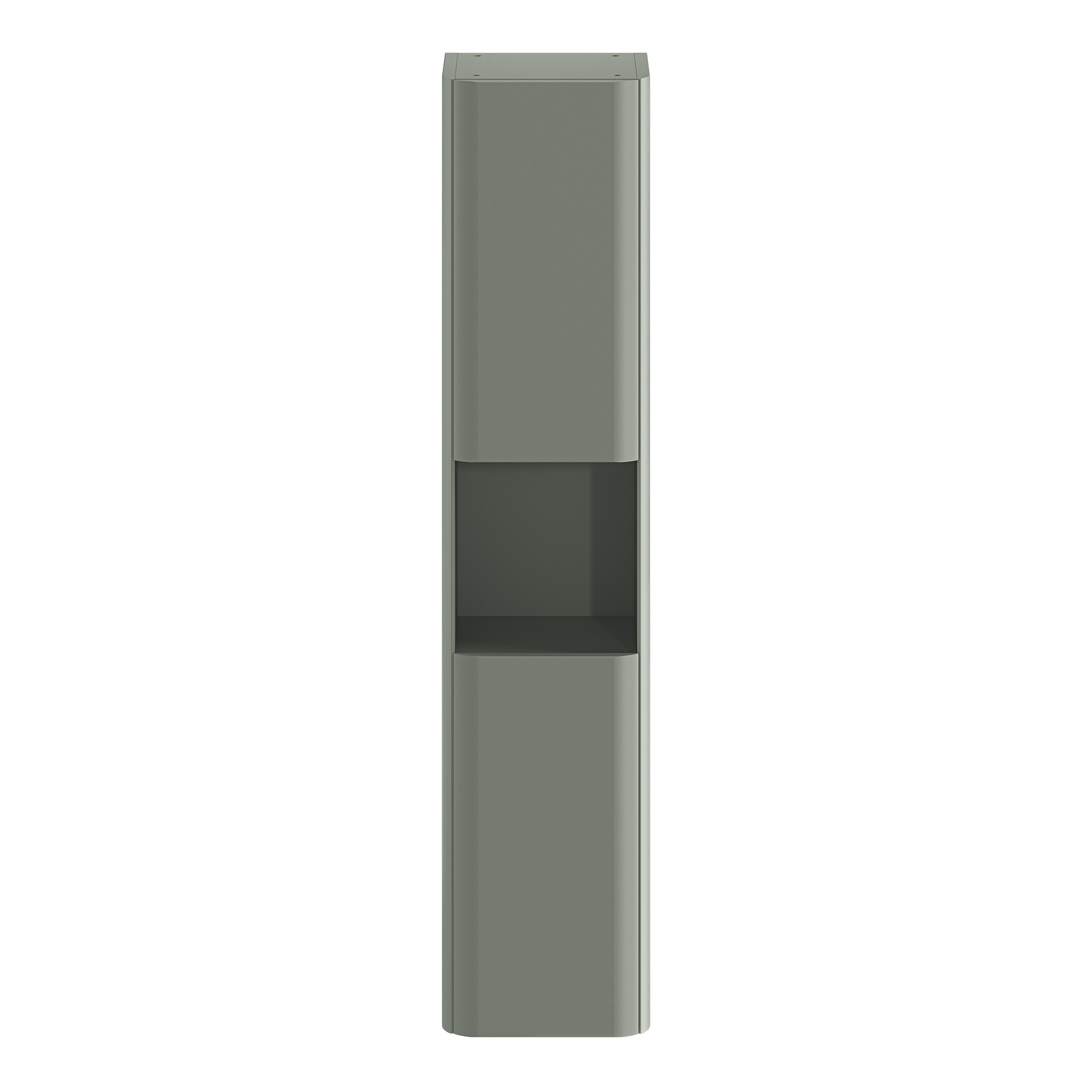 GoodHome Nevado Tall Matt Green Double Bathroom Column cabinet (H)160cm (W)35cm