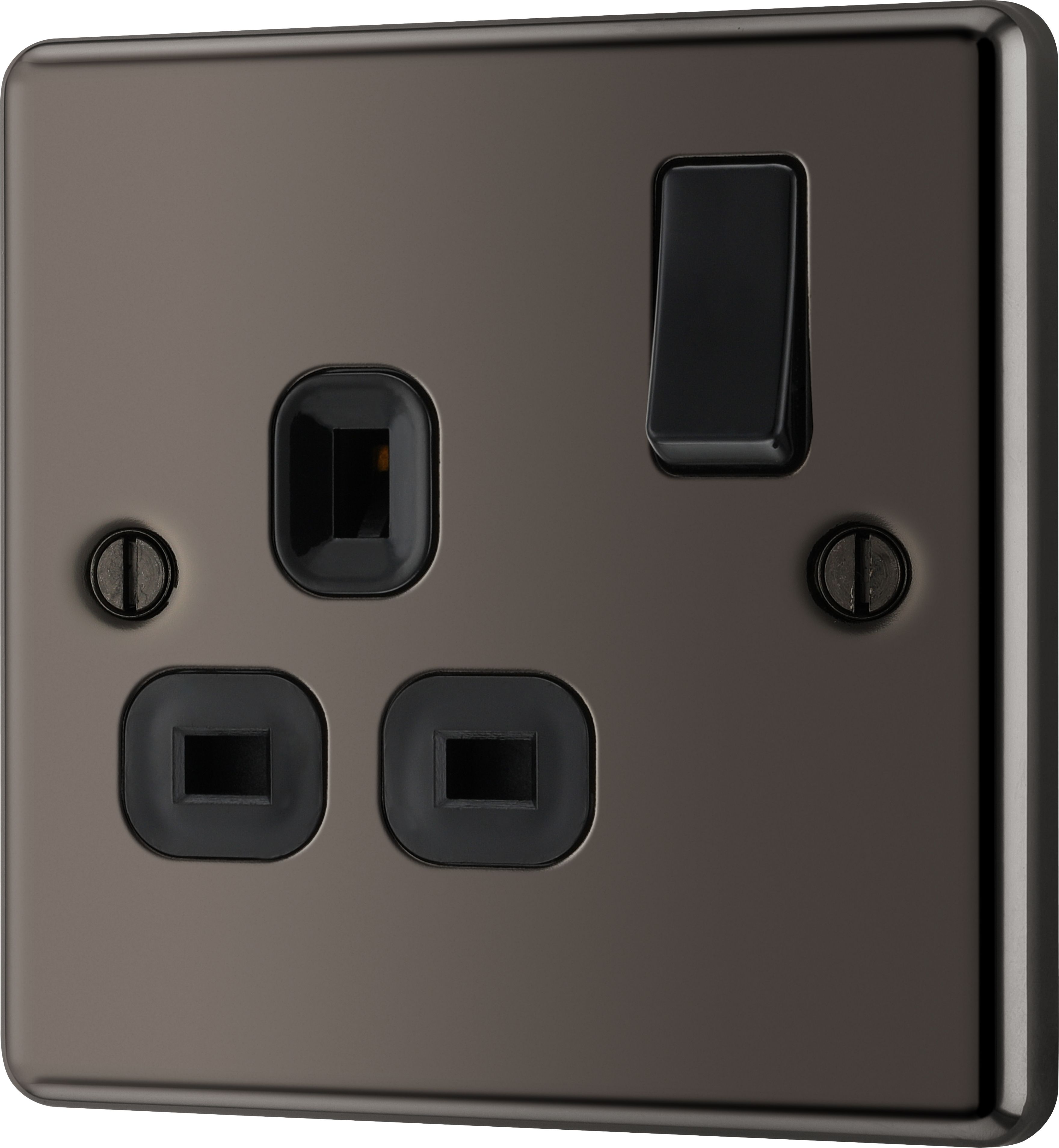 LAP Black nickel effect USB socket, 2 x | Tradepoint