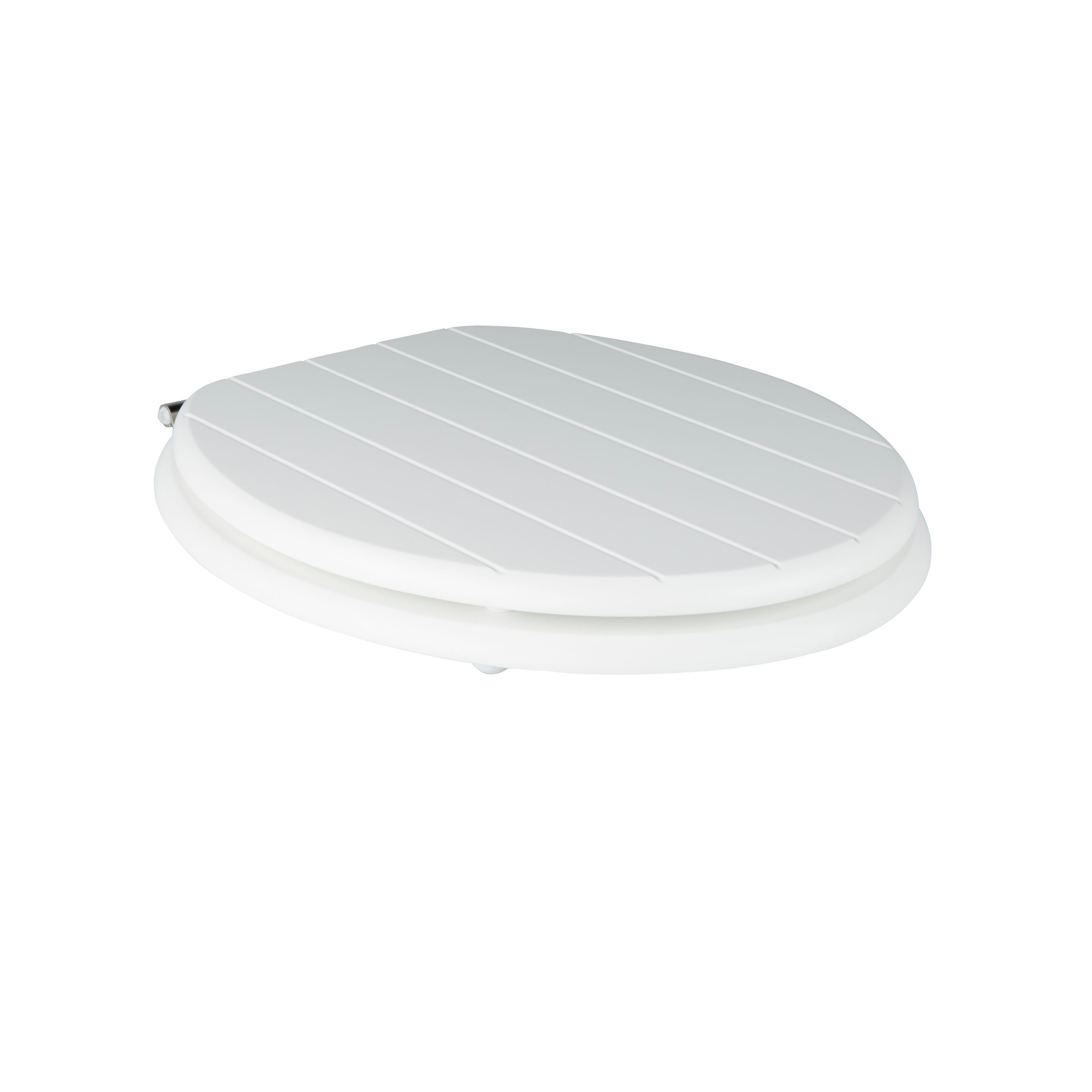 GoodHome Nicolina White Standard close Toilet seat