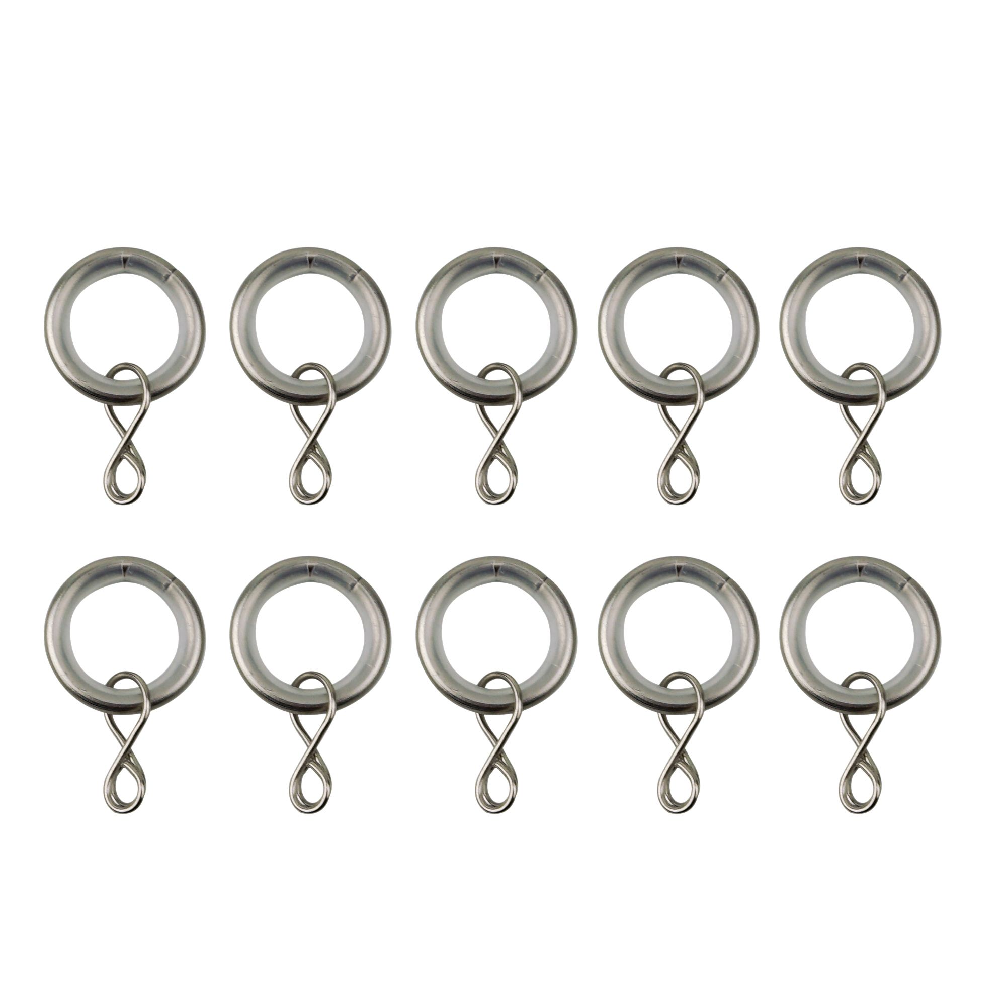 Curtain Ring made of Stainless Steel for Curtain Rods with 10mm Diameter.
