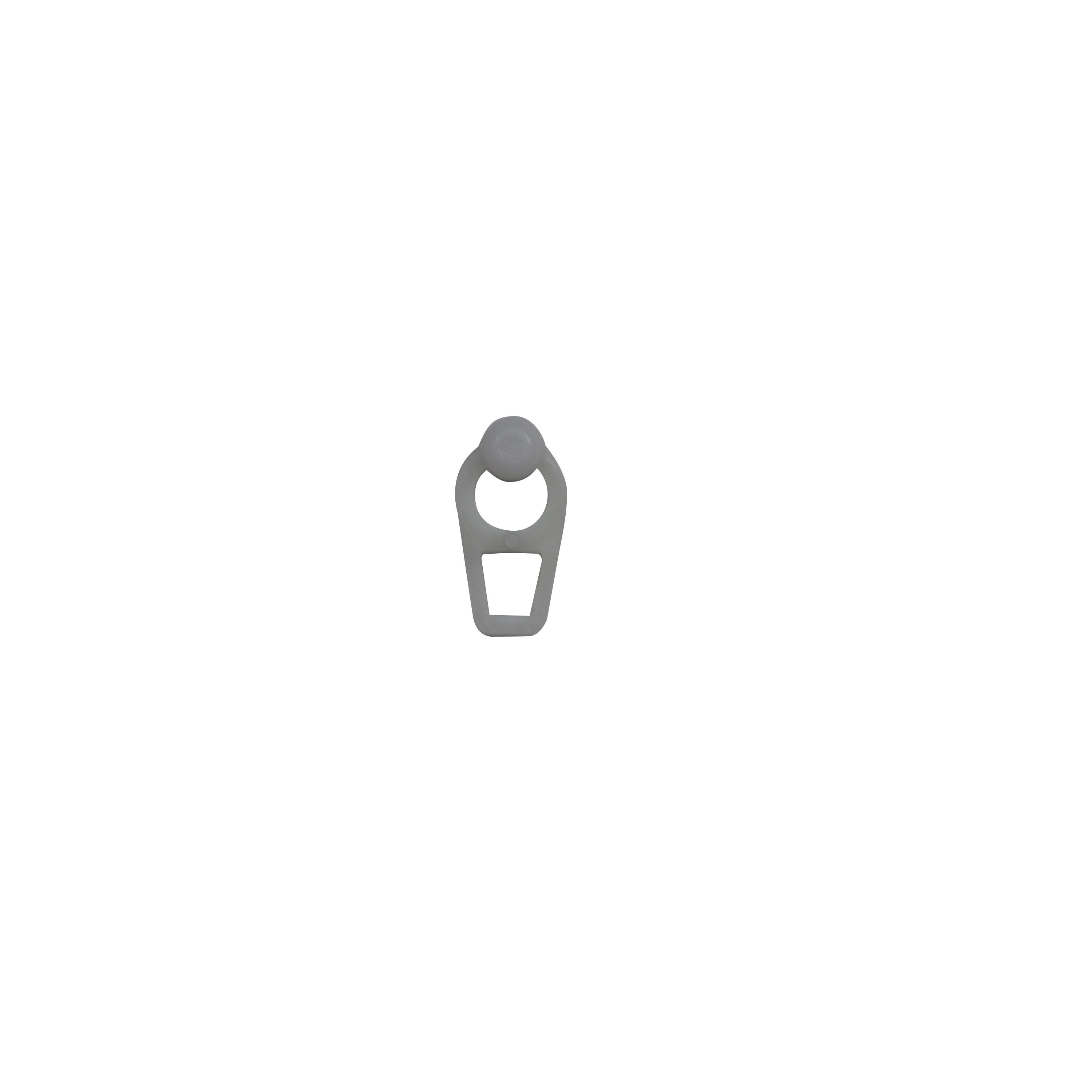 GoodHome Nisis Plastic White Matt Curtain hook, (L)24mm, Pack of 20