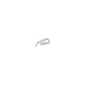 GoodHome Nisis White Plastic Curtain hook (L)25mm, Pack of 100