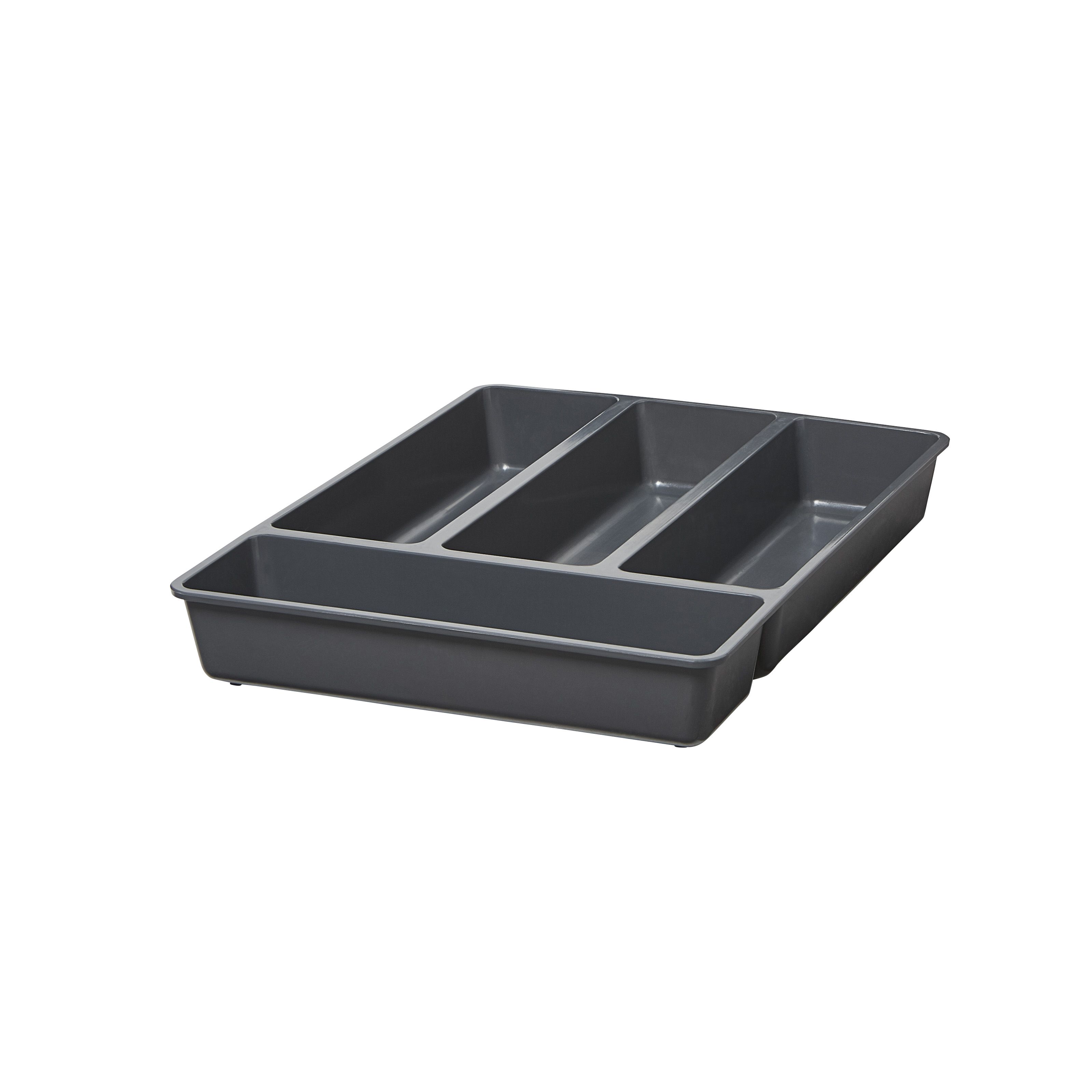 GoodHome Nitaki ABS plastic Non-adjustable Cutlery tray, (H)600mm (W)314mm