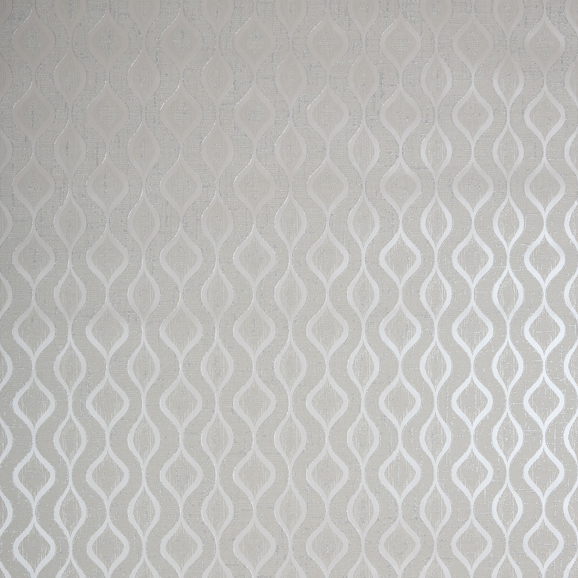 GoodHome Nitida Beige Art deco Glitter effect Textured Wallpaper Sample