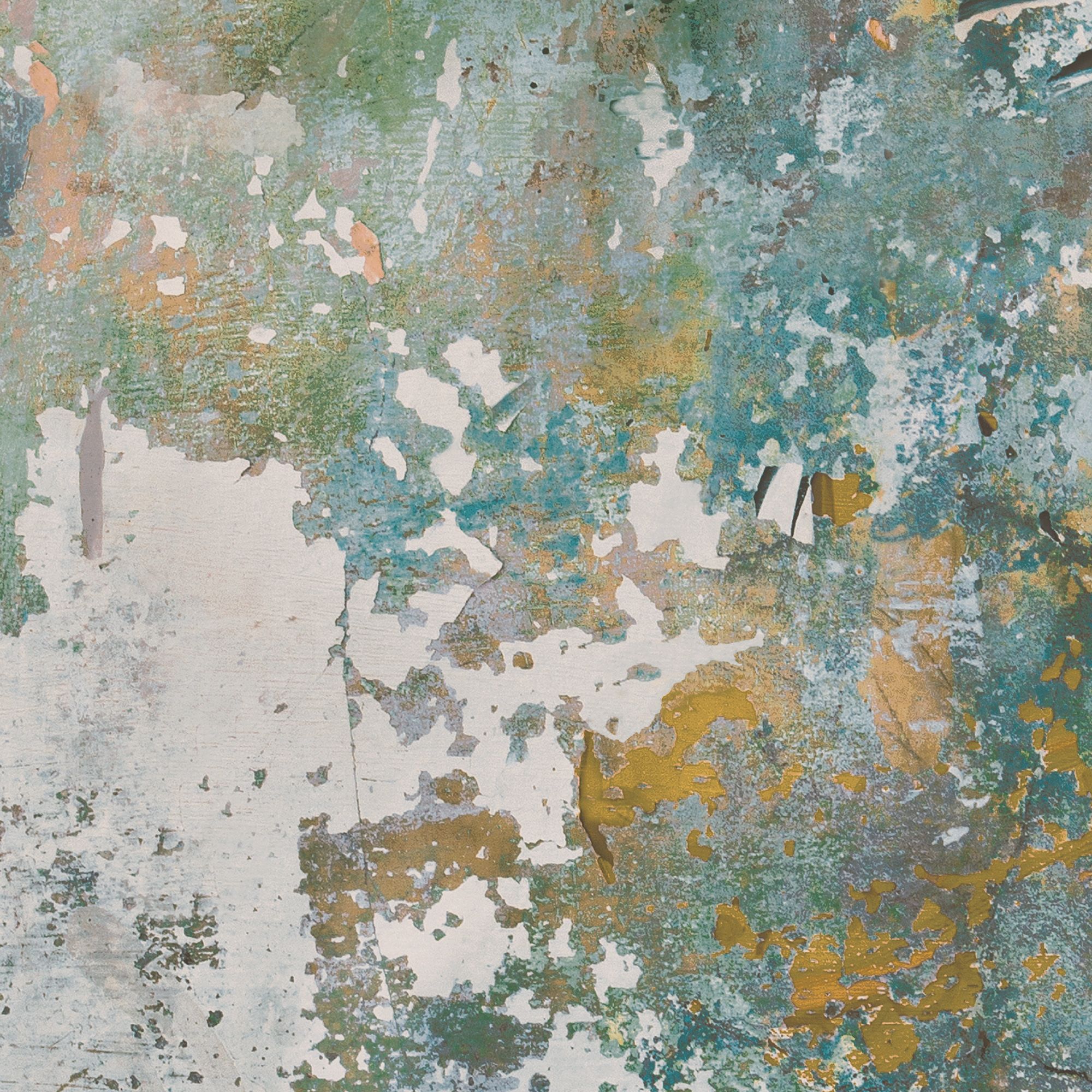 GoodHome Nivosa Teal Plaster effect Coloured concrete Embossed Wallpaper Sample