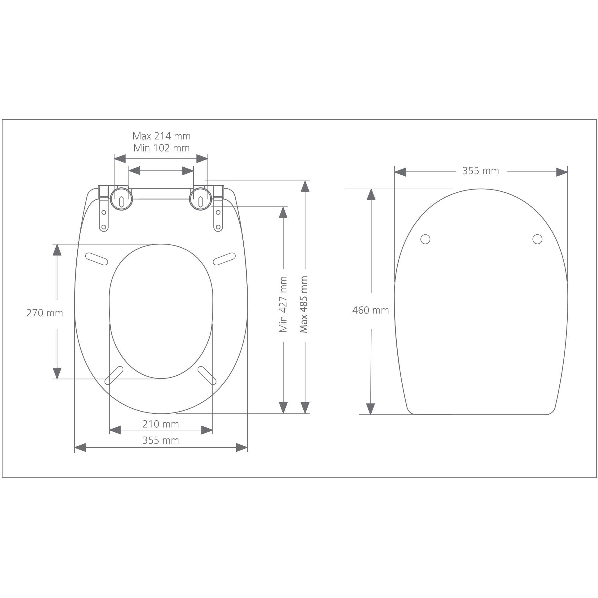 GoodHome Noli Soft close Toilet seat