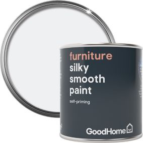 GoodHome North pole (Brilliant white) Satin Furniture paint, 125ml