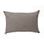 GoodHome Novan Beige Plain Indoor Cushion (L)60cm x (W)40cm
