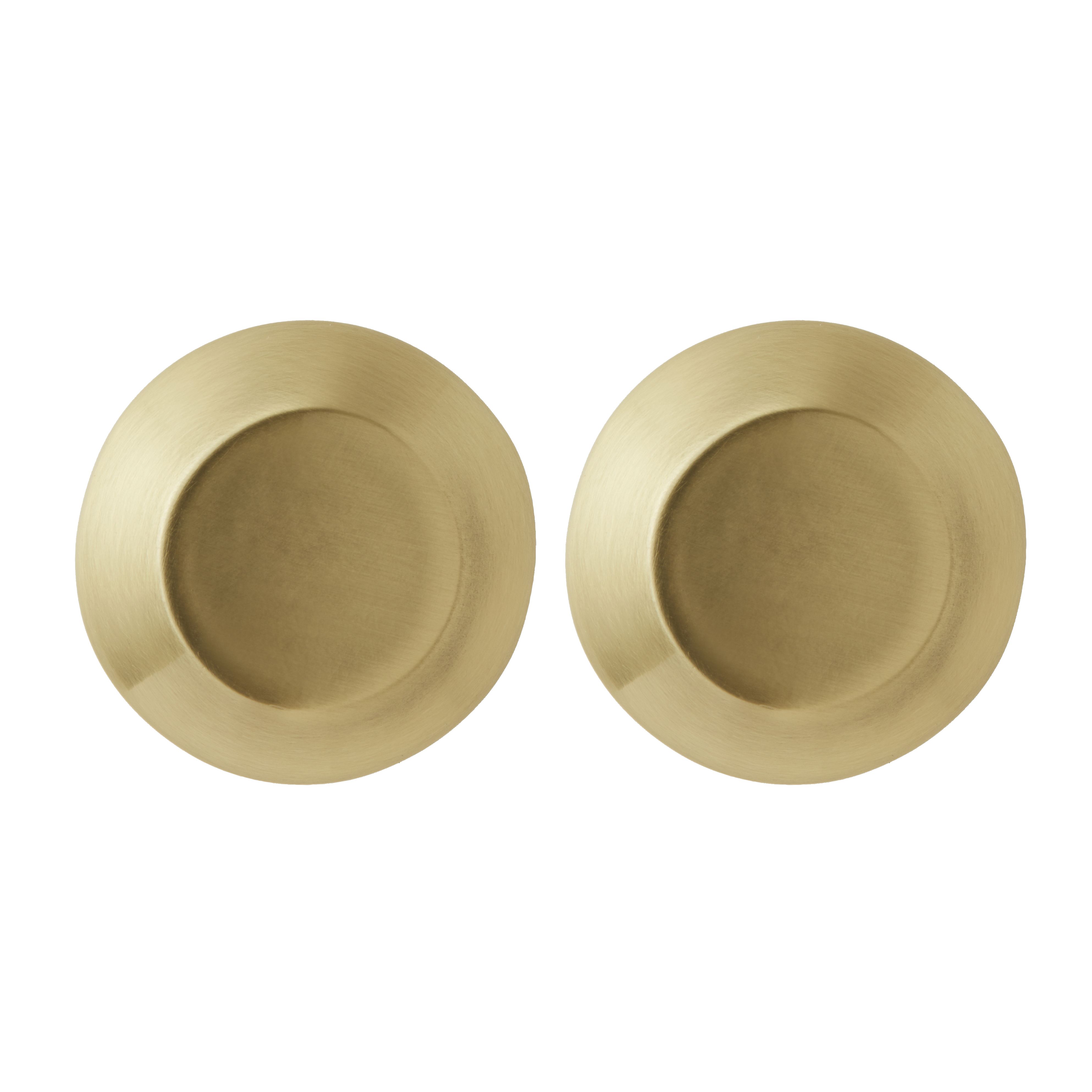 GoodHome Nutmeg Brass effect Kitchen Cabinet Handle (L)3.2cm