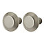 GoodHome Nutmeg Nickel effect Kitchen cabinets Handle (L)32mm