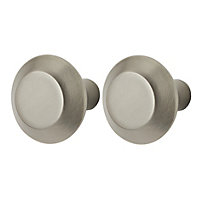 GoodHome Nutmeg Nickel effect Kitchen cabinets Pull handle (L)3.2cm