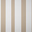 GoodHome Nypa Beige & white Striped Fabric effect Textured Wallpaper