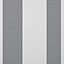 GoodHome Nypa Grey & white Striped Fabric effect Textured Wallpaper