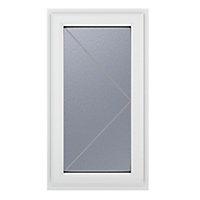 GoodHome Obscure Stippolyte Double glazed White uPVC Right-handed Window, (H)1040mm (W)610mm