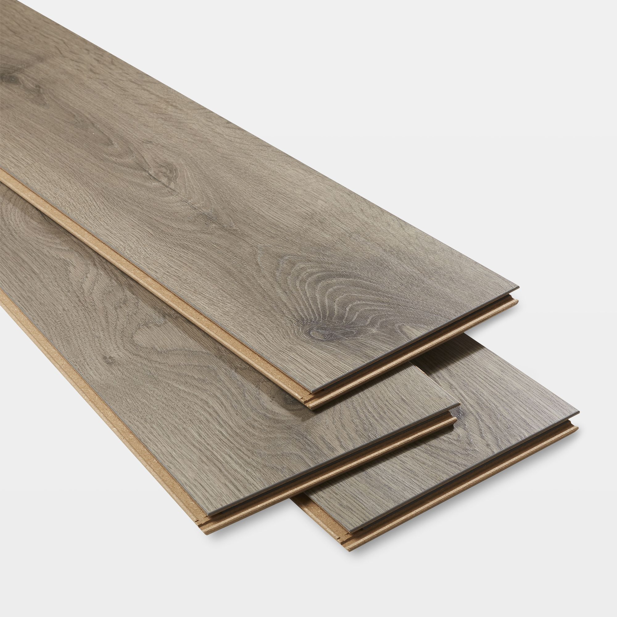 GoodHome Oldbury Grey Oak effect Laminate Flooring, 1.73m²