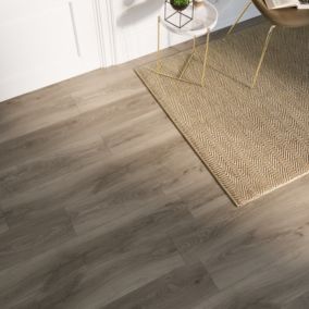 GoodHome Oldbury Grey Oak effect Laminate Flooring, 1.73m²