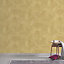 GoodHome Omey Yellow Distressed effect Textured Wallpaper Sample