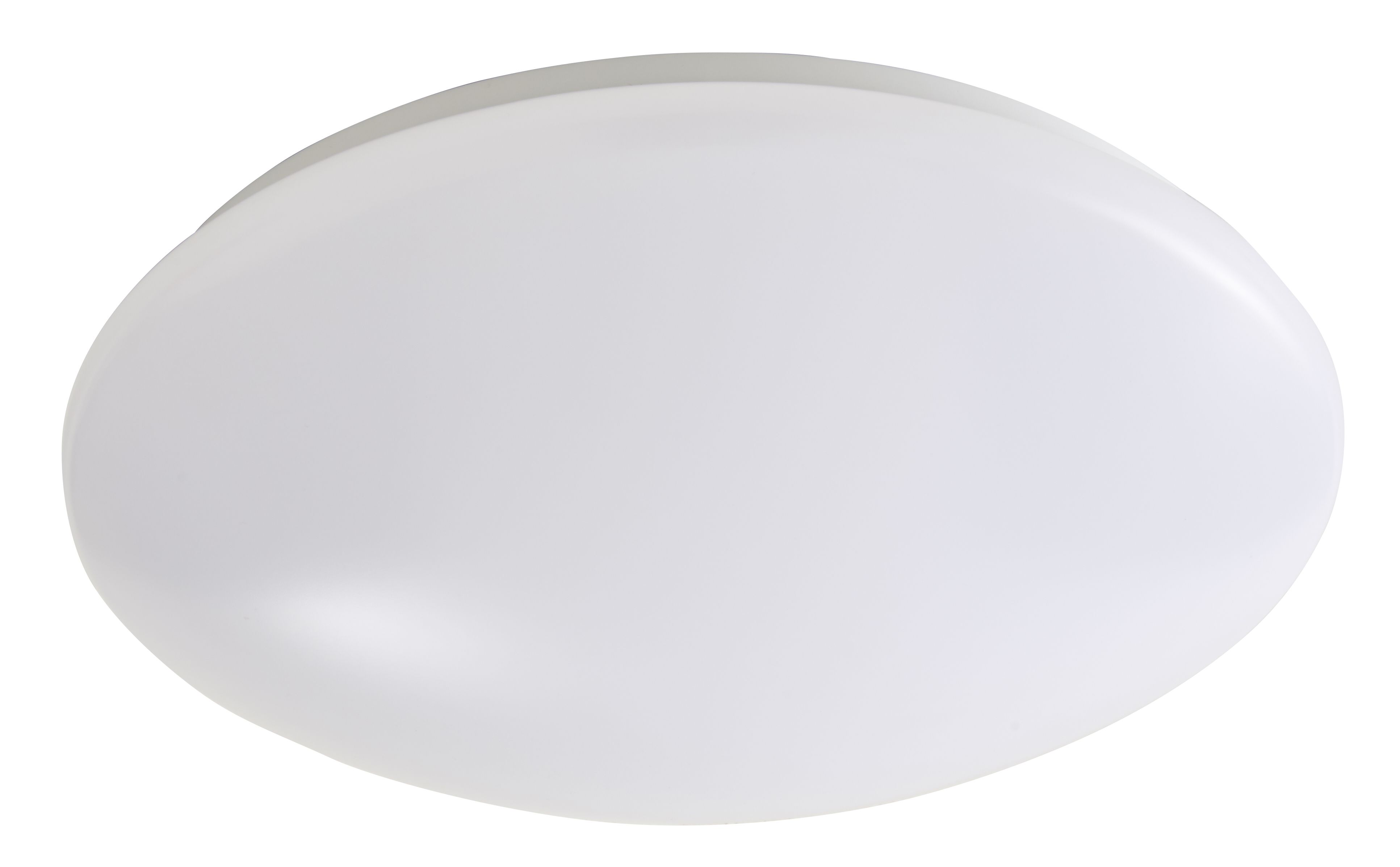 GoodHome Ops Brushed Metal & plastic White Ceiling light