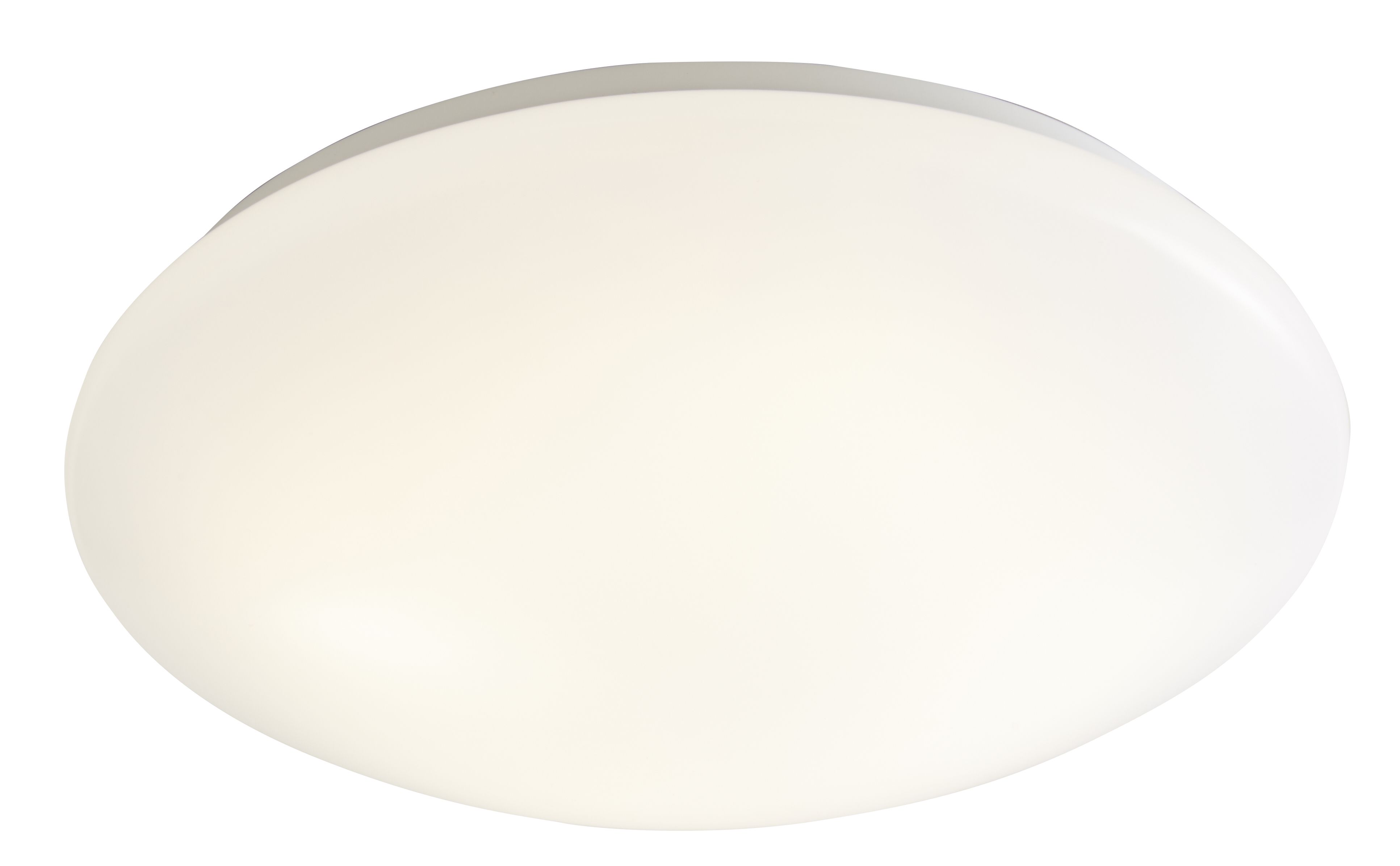 GoodHome Ops Brushed Metal & plastic White Ceiling light