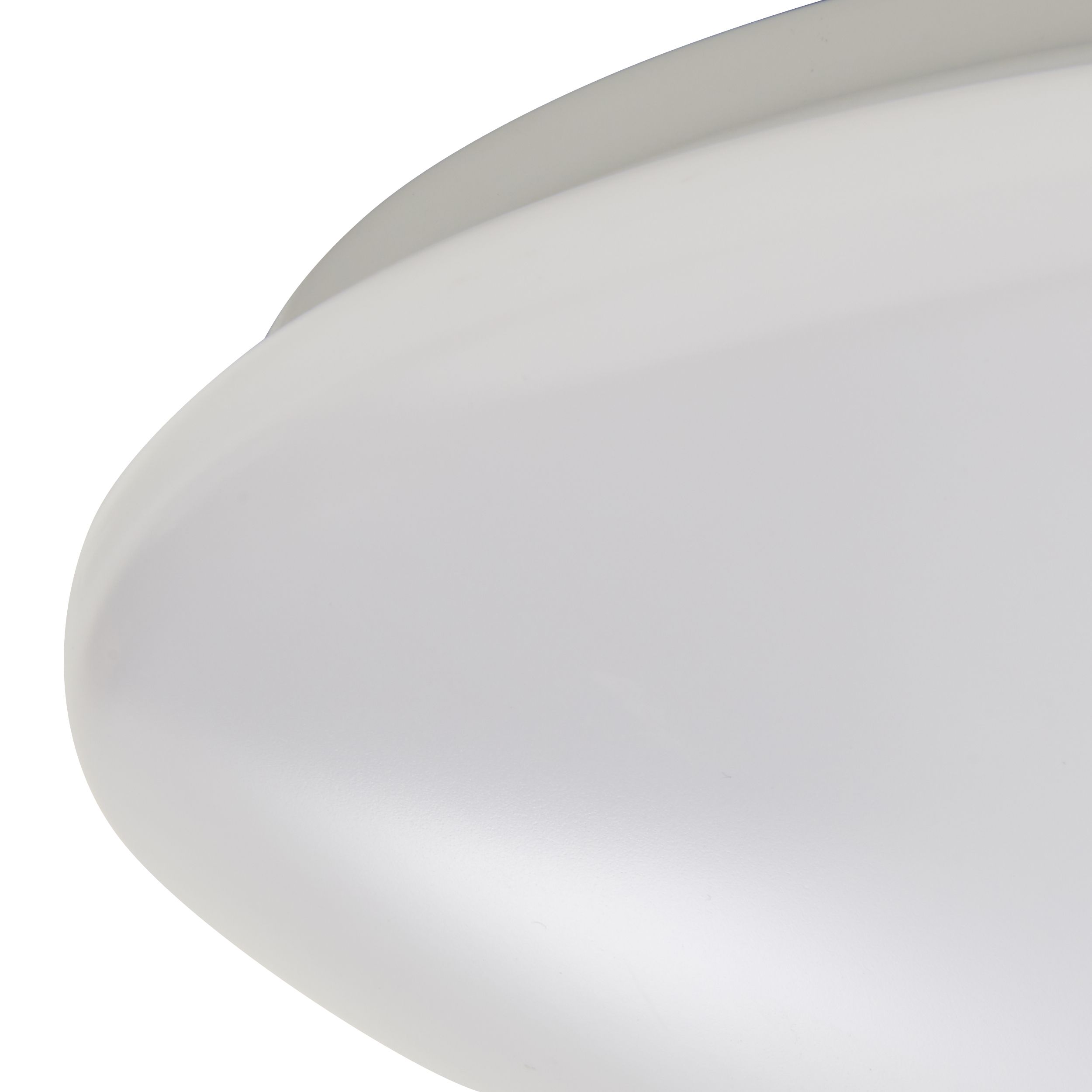 GoodHome Ops Brushed Metal & plastic White Ceiling light
