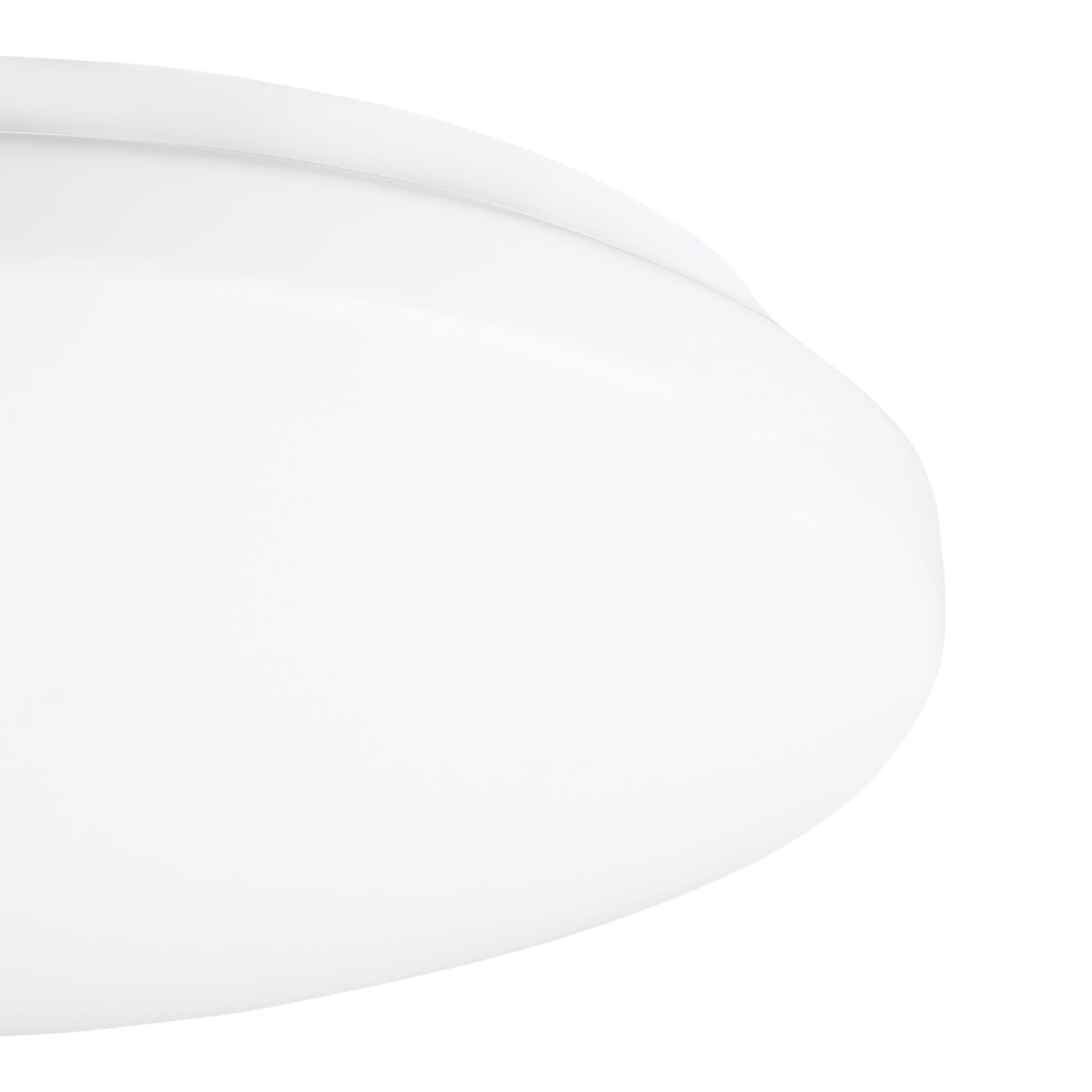 GoodHome Ops Brushed Metal & plastic White Ceiling light