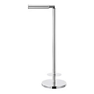 GoodHome Ormara Silver effect Floor-mounted Toilet roll holder (W)219mm