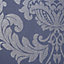 GoodHome Ornata Midnight blue Damask Textured Wallpaper Sample