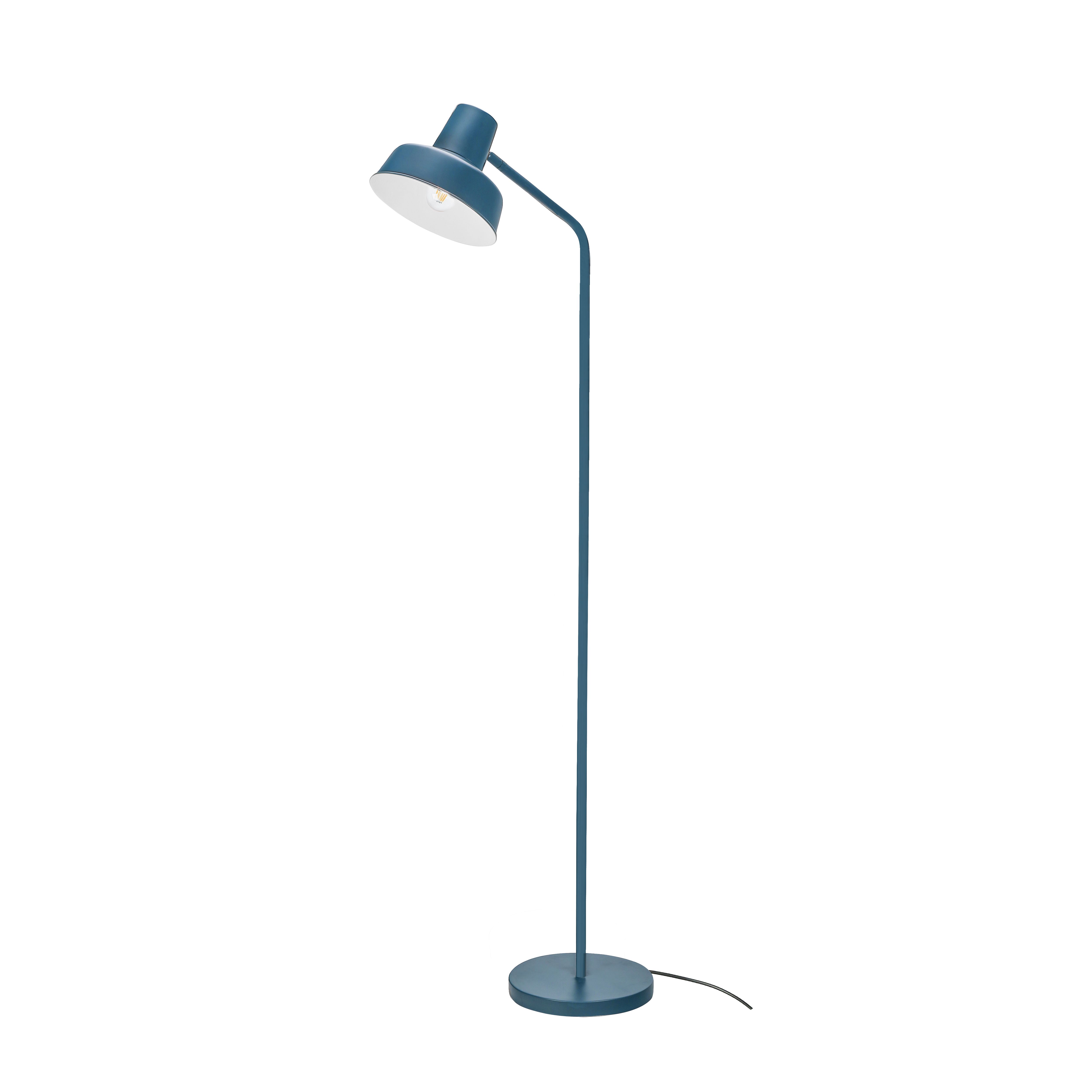 GoodHome Orous Matt Blue LED Floor lamp