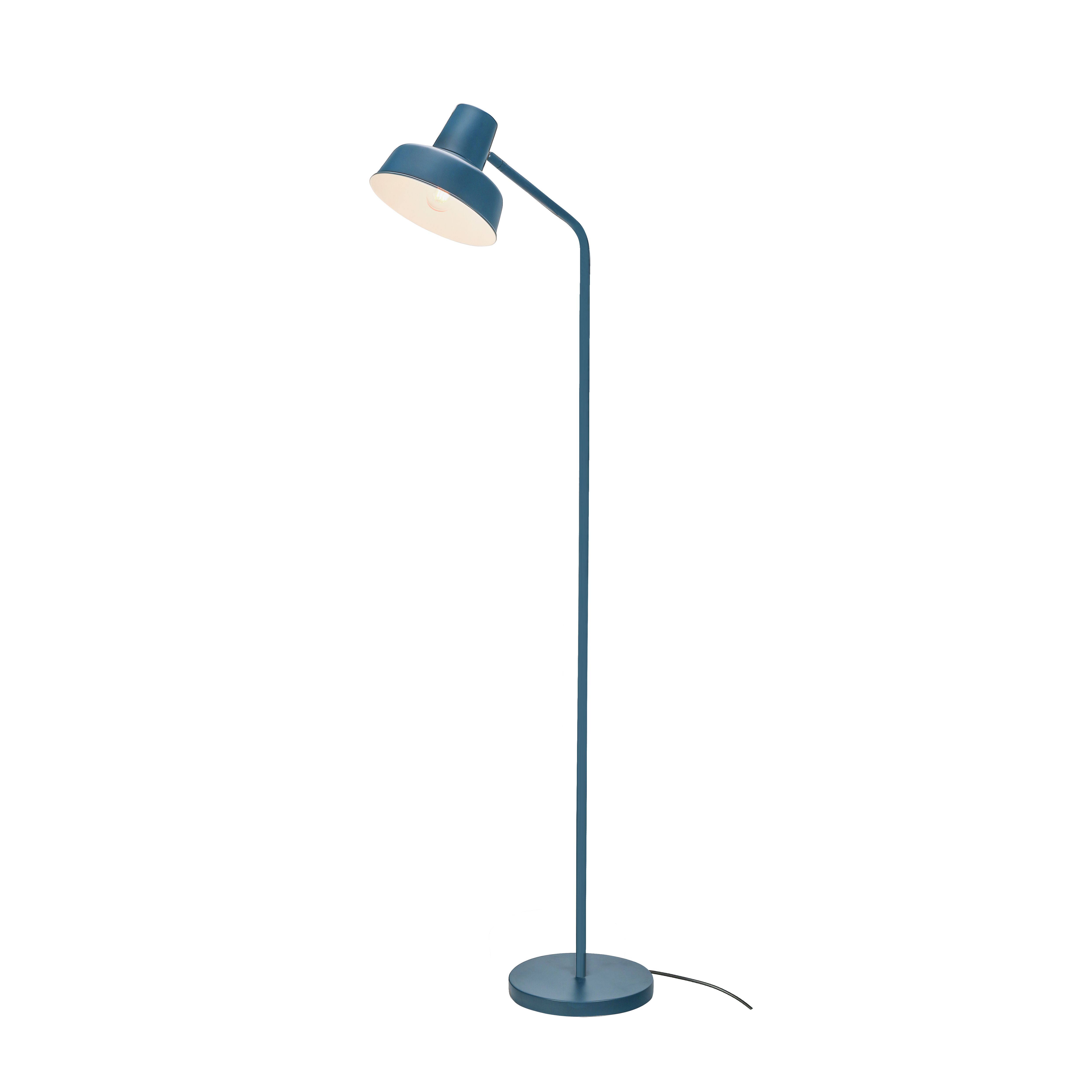 GoodHome Orous Matt Blue LED Floor lamp