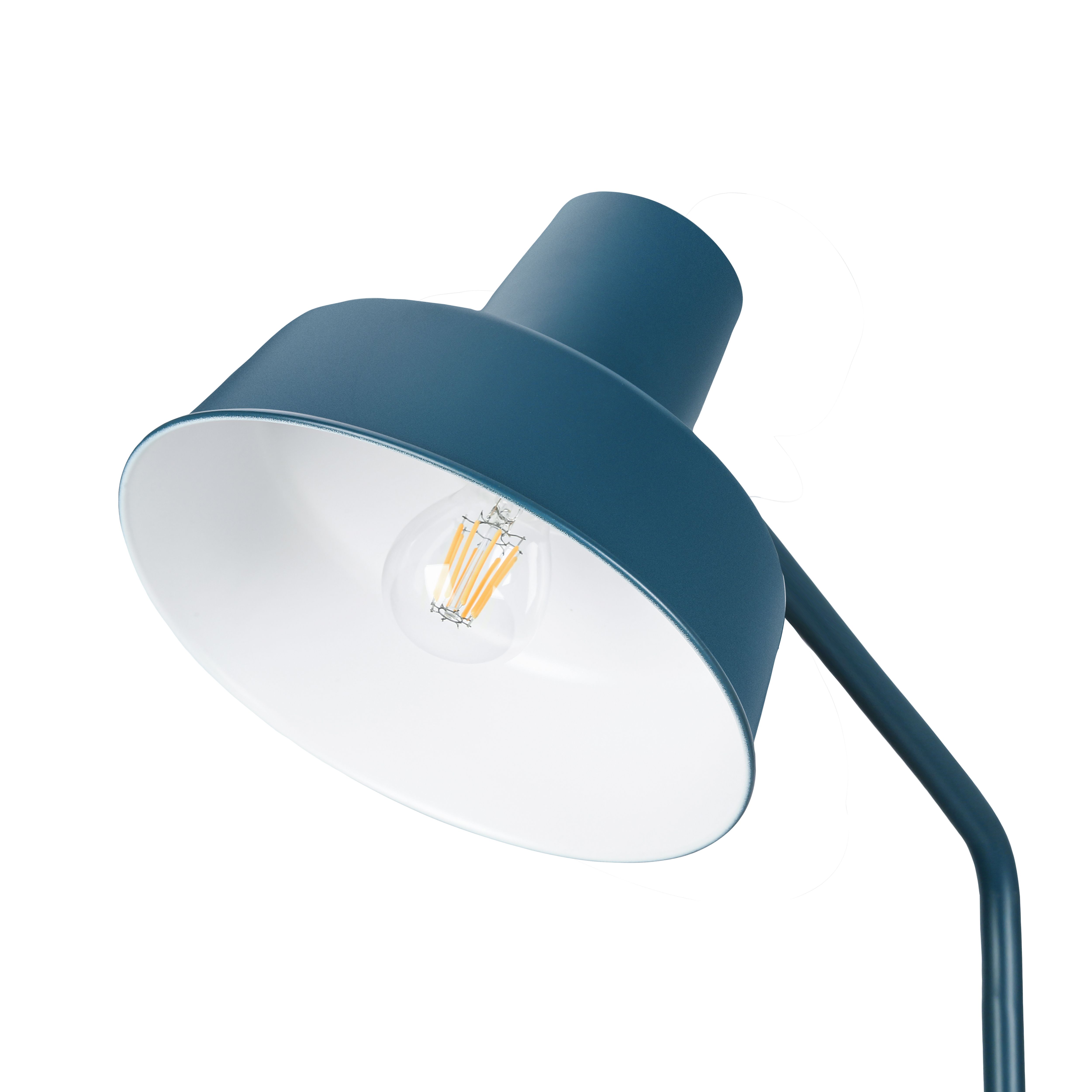GoodHome Orous Matt Blue LED Floor lamp
