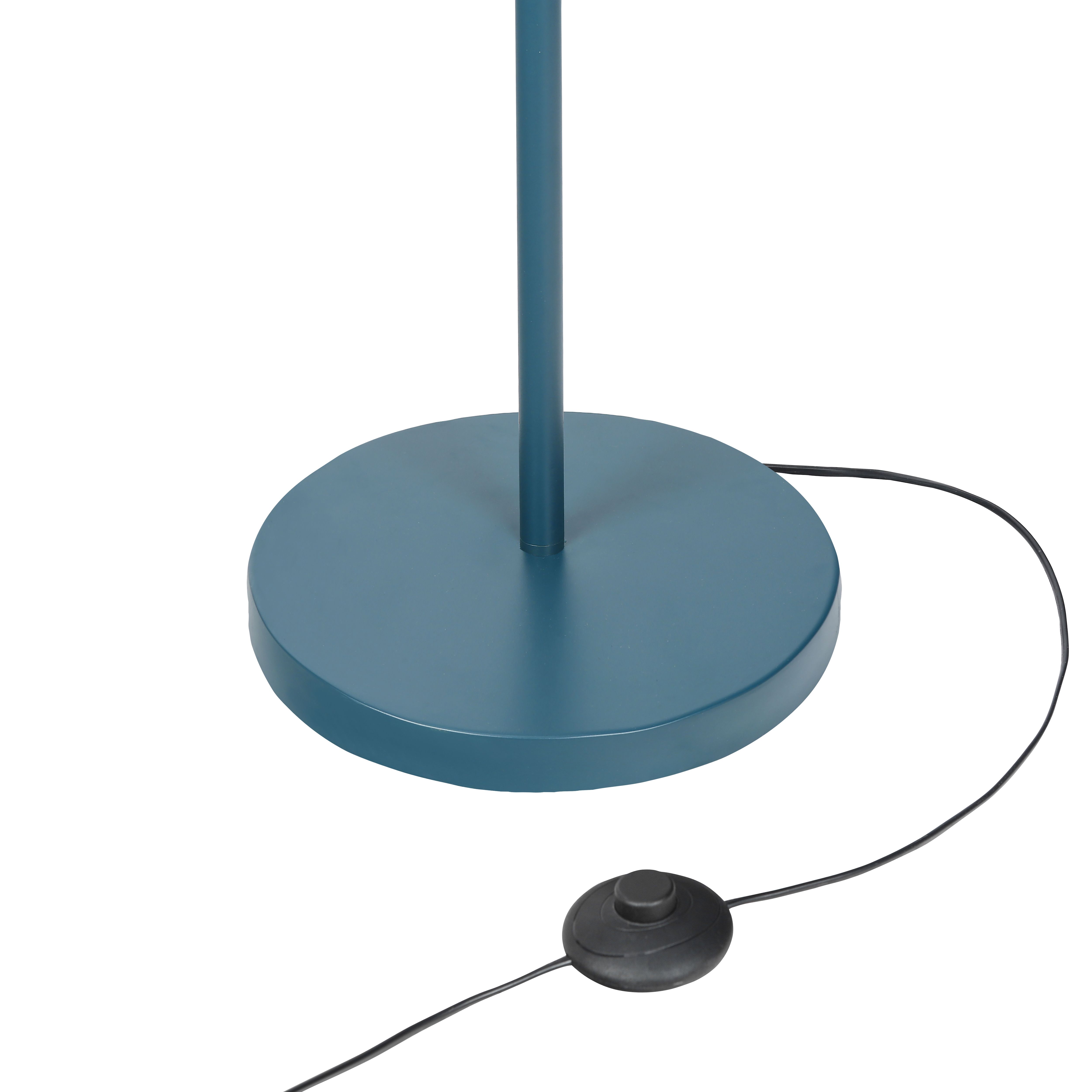 GoodHome Orous Matt Blue LED Floor lamp