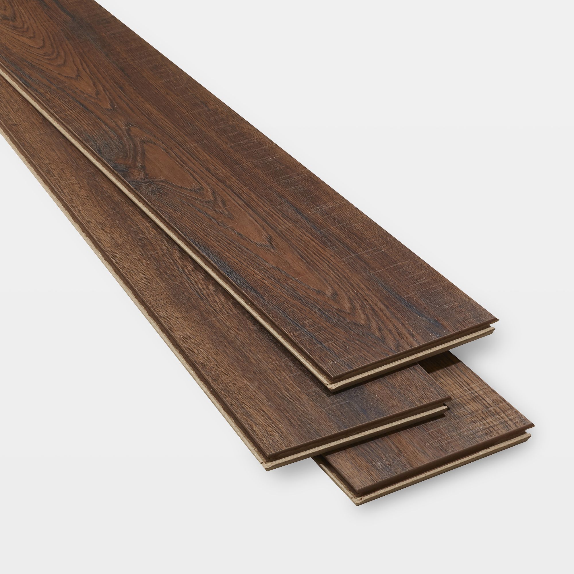 GoodHome Otley Dark brown Dark wood effect Laminate Flooring, 1.76m²