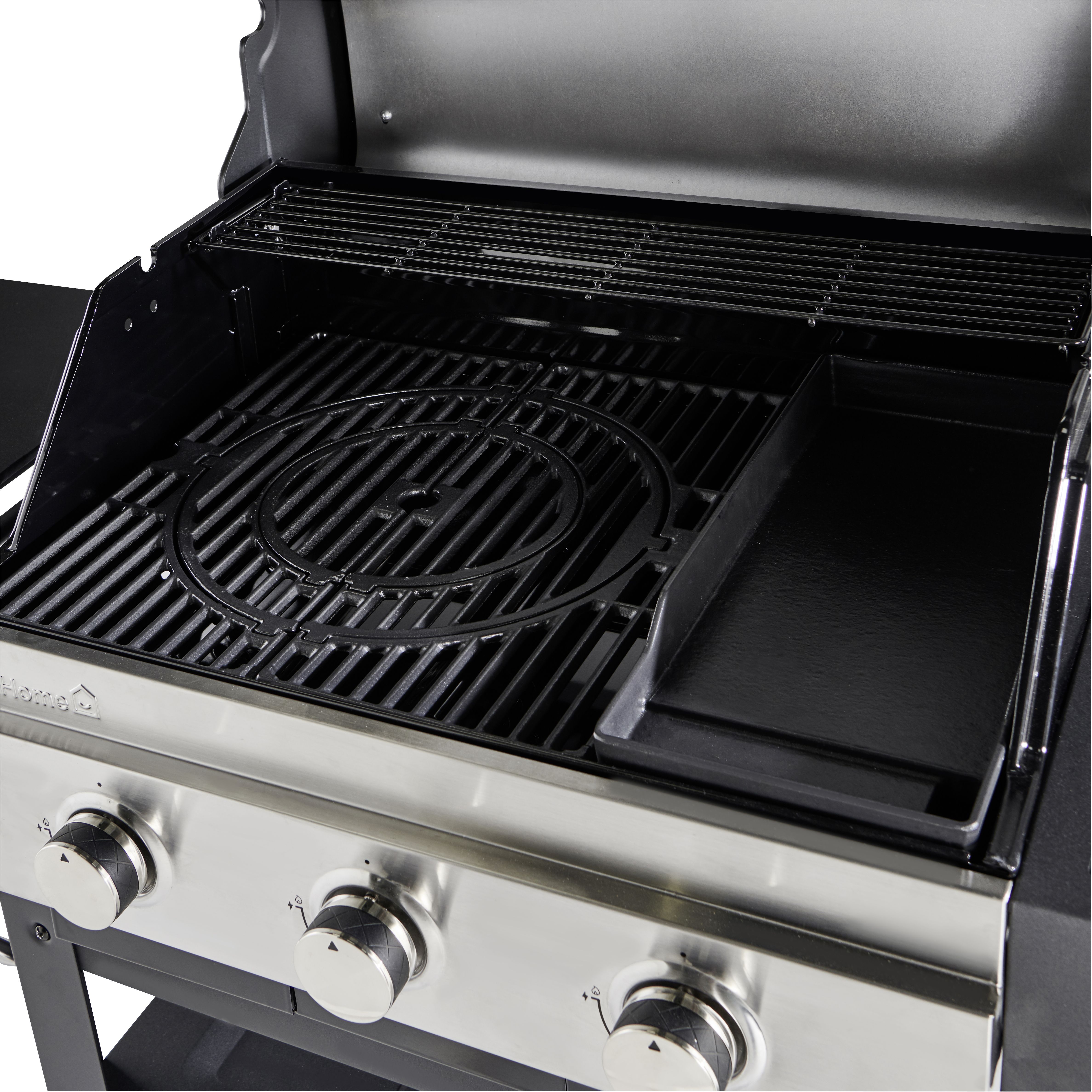 GoodHome Owsley 3.0 Black 3 burner Gas Barbecue | Tradepoint