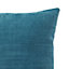 GoodHome Pahea Blue Plain Indoor Cushion (L)45cm x (W)45cm