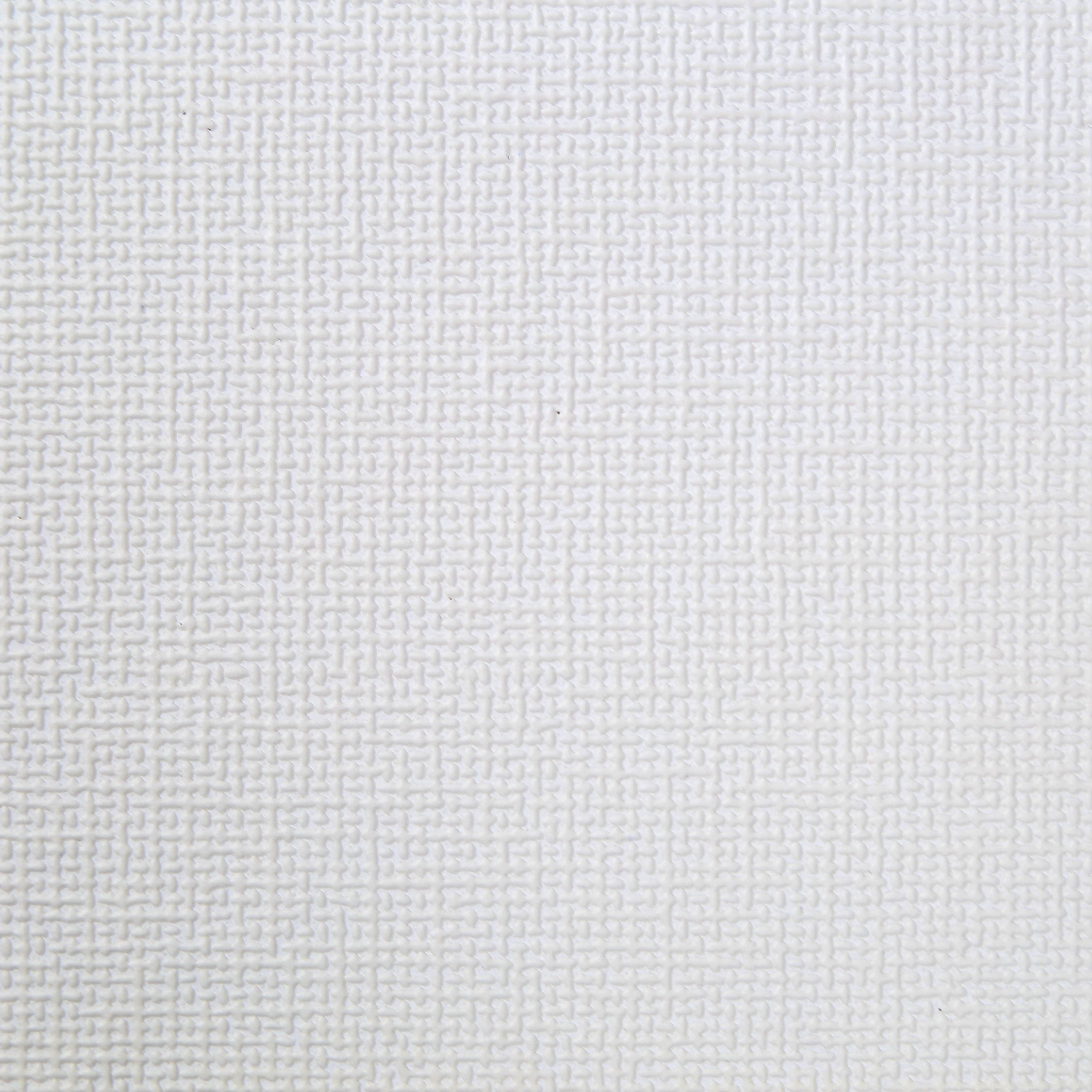 GoodHome Palmeri White Woven effect Textured Wallpaper