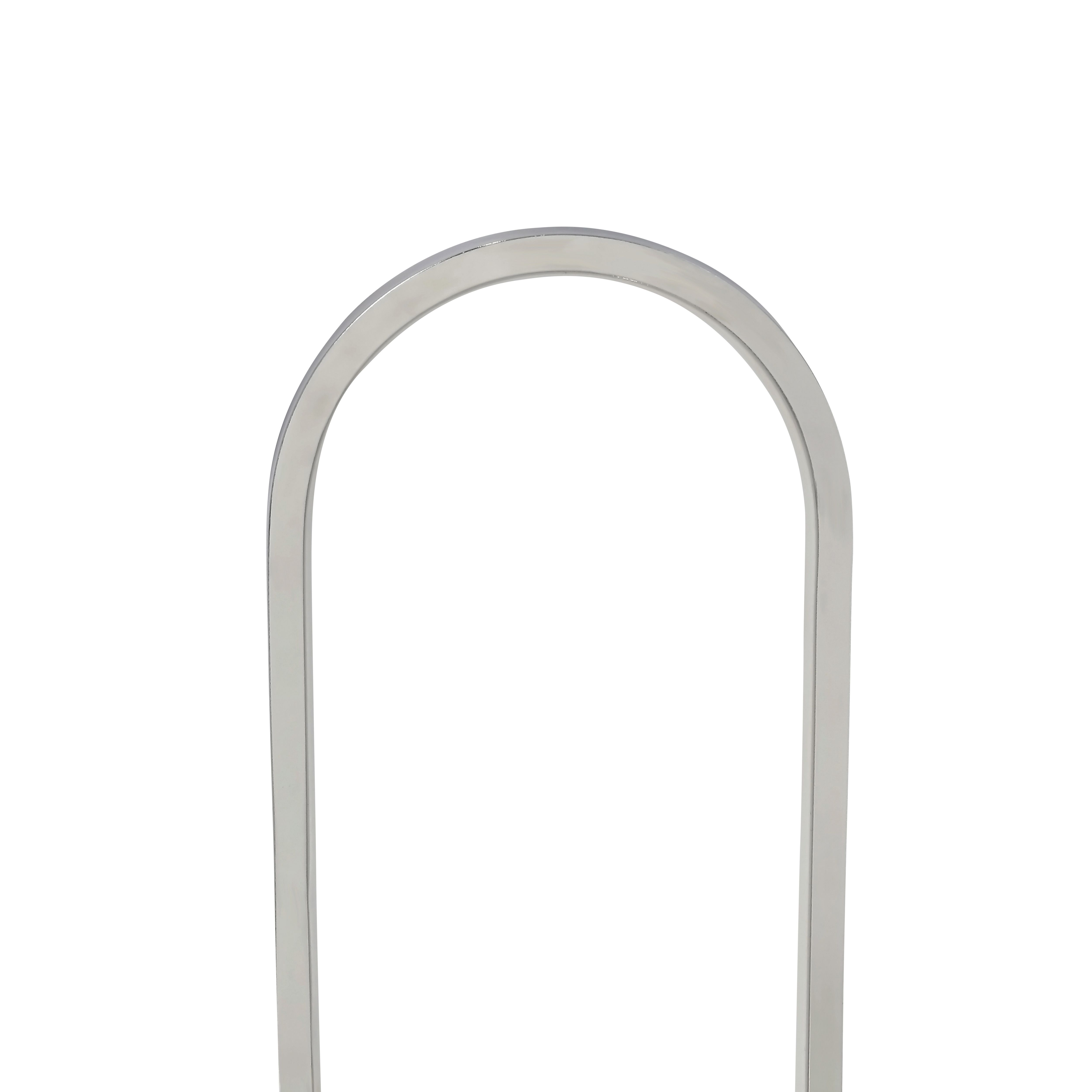 GoodHome Papua Chrome Integrated LED Oval Table light