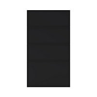 GoodHome Pasilla Matt carbon thin frame slab Drawer front (W)400mm, Pack of 4