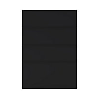 GoodHome Pasilla Matt carbon thin frame slab Drawer front (W)500mm, Pack of 4