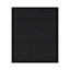 GoodHome Pasilla Matt carbon thin frame slab Drawer front (W)600mm, Pack of 3