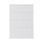 GoodHome Pasilla Matt white thin frame slab Drawer front (W)500mm, Pack of 4