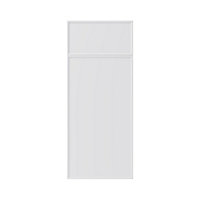 GoodHome Pasilla Matt white thin frame slab Drawerline Cabinet door, (W)300mm (H)715mm (T)20mm