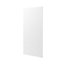 GoodHome Pasilla Matt white thin frame slab Standard Breakfast bar back panel (H)890mm (W)2000mm