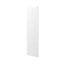 GoodHome Pasilla Matt white thin frame slab Tall End panel (H)2190mm (W)570mm, Set