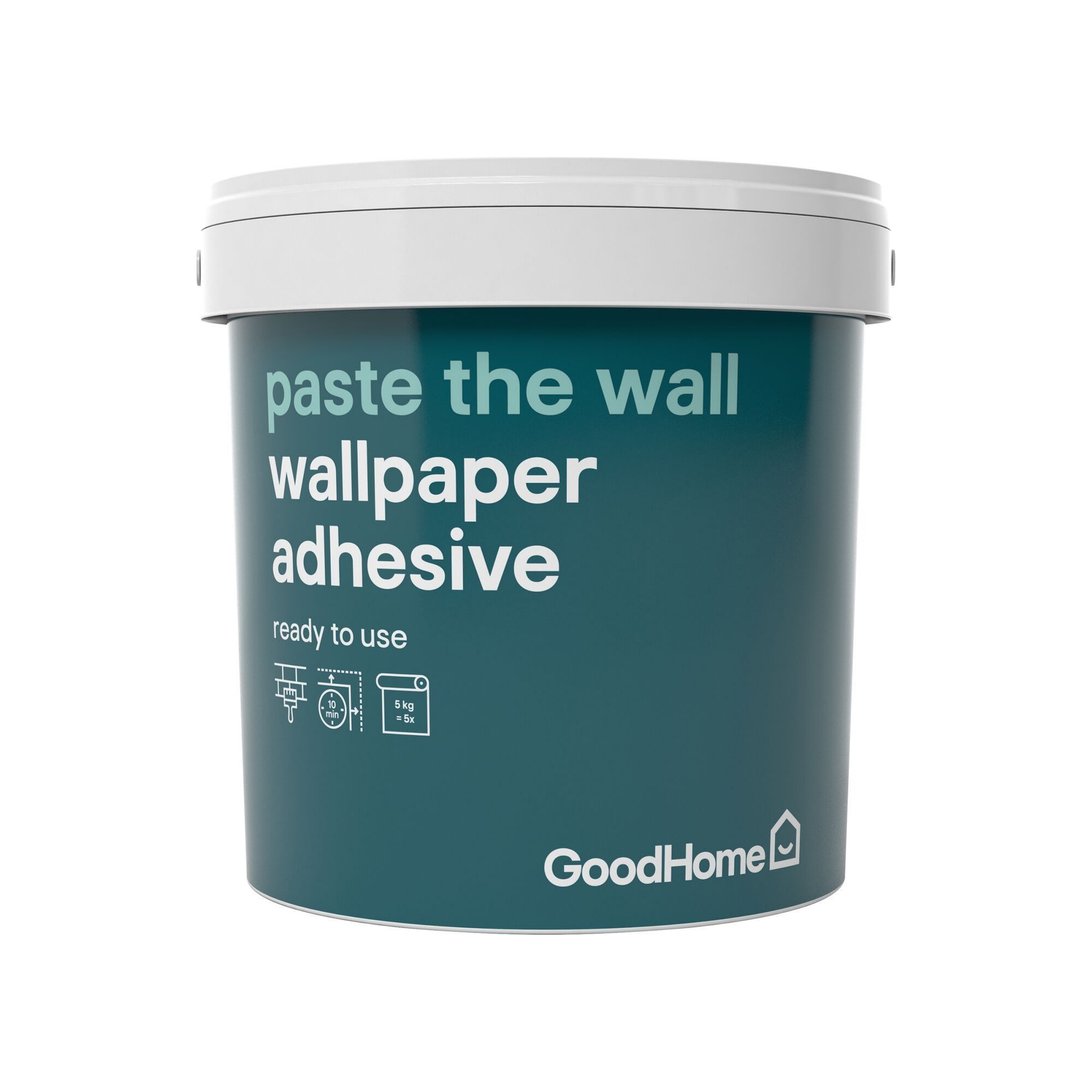 Product image for GoodHome Paste the wall Ready mixed Wallpaper Adhesive 1kg - 1 rolls
