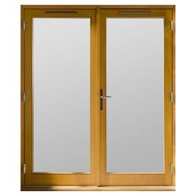 GoodHome Patio door & frame, (H)2094mm (W)1194mm Clear Double glazed Hardwood RH