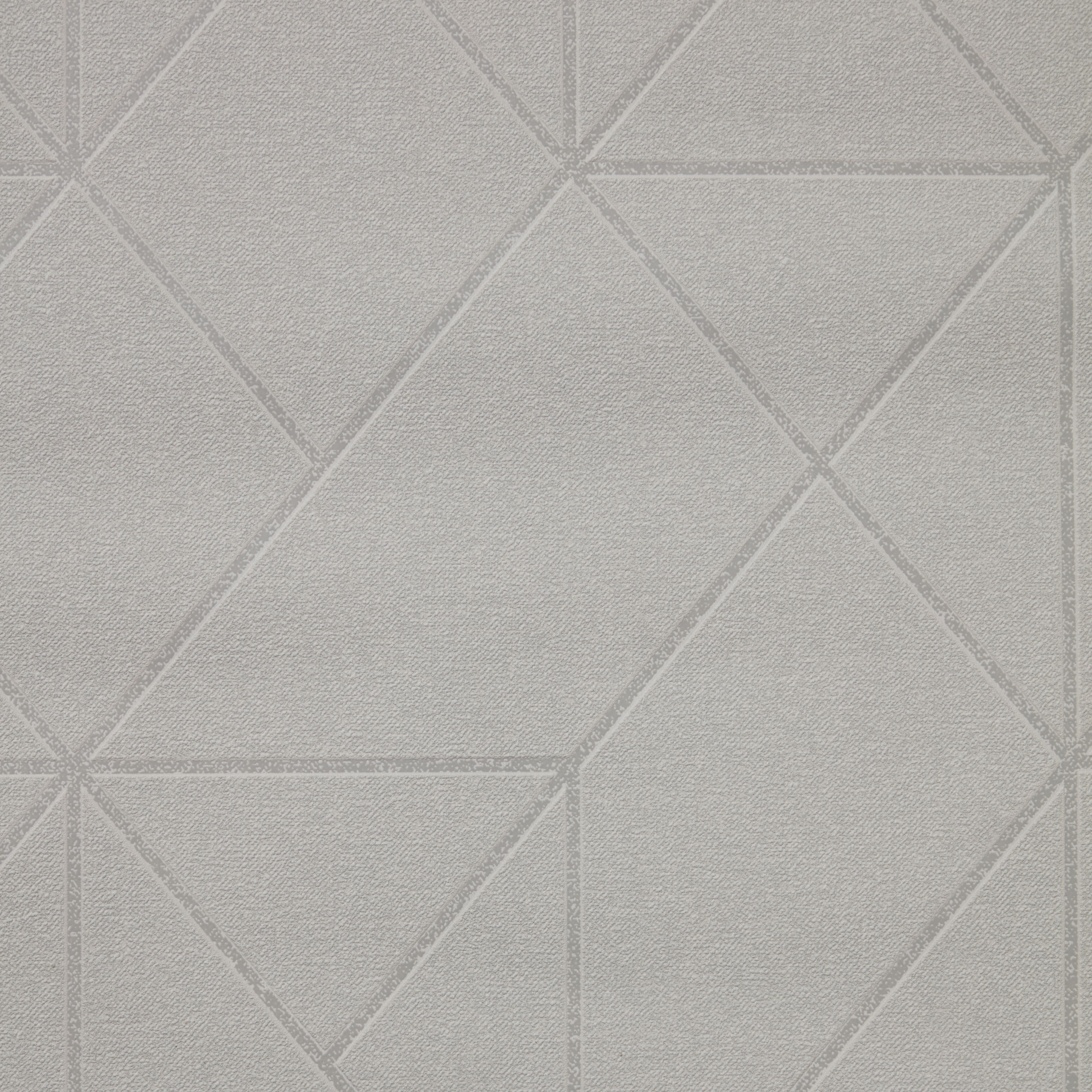 GoodHome Patula Taupe Ridged effect Geometric Textured Wallpaper Sample