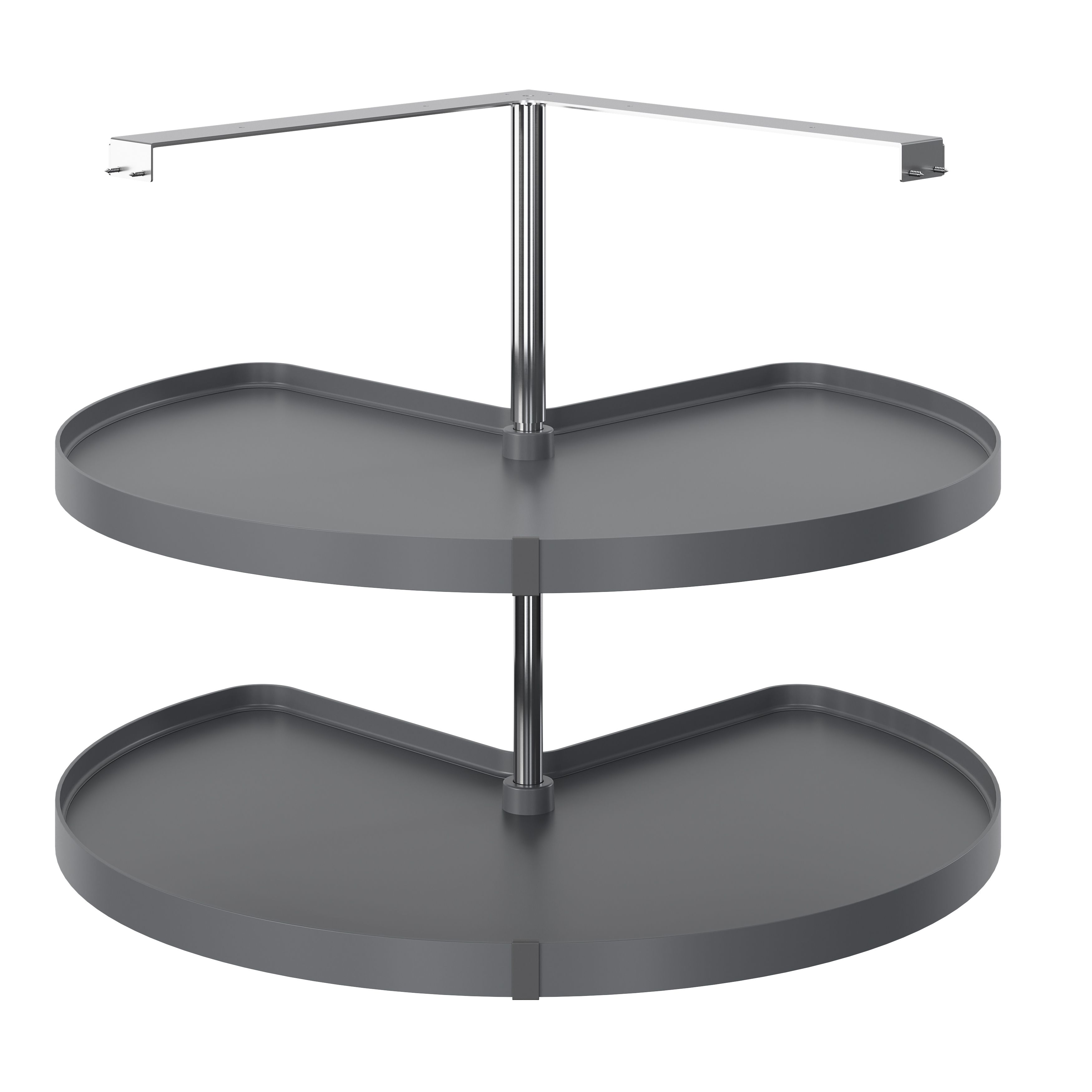 GoodHome Pebre Anthracite Not soft close Pull out storage, (H)639mm (W