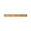 GoodHome Pecel Grey Rubber & wood 5 Hook rail, (L)330mm (H)35mm