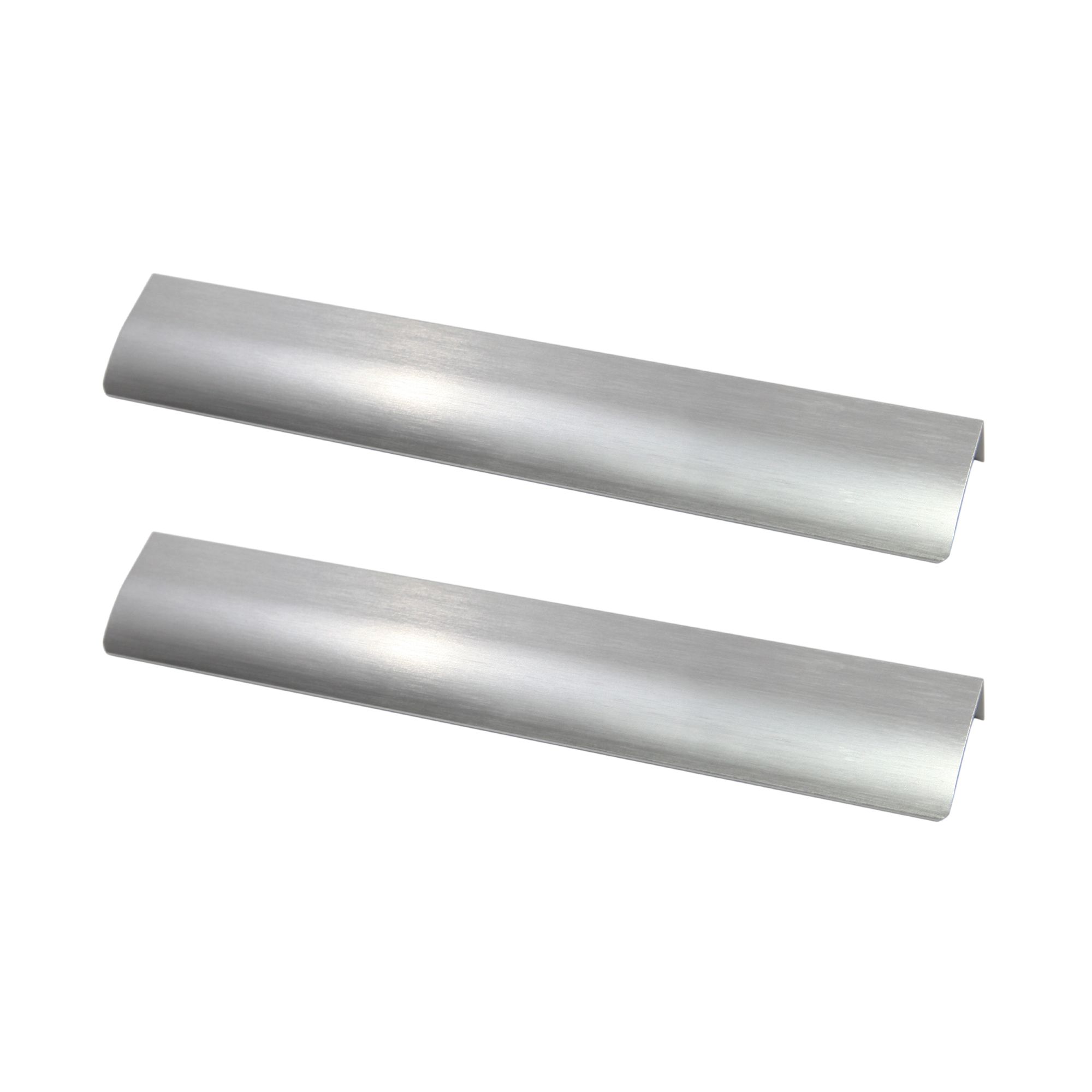 GoodHome Pequin Satin Nickel effect Kitchen cabinets Pull Handle (L)250mm