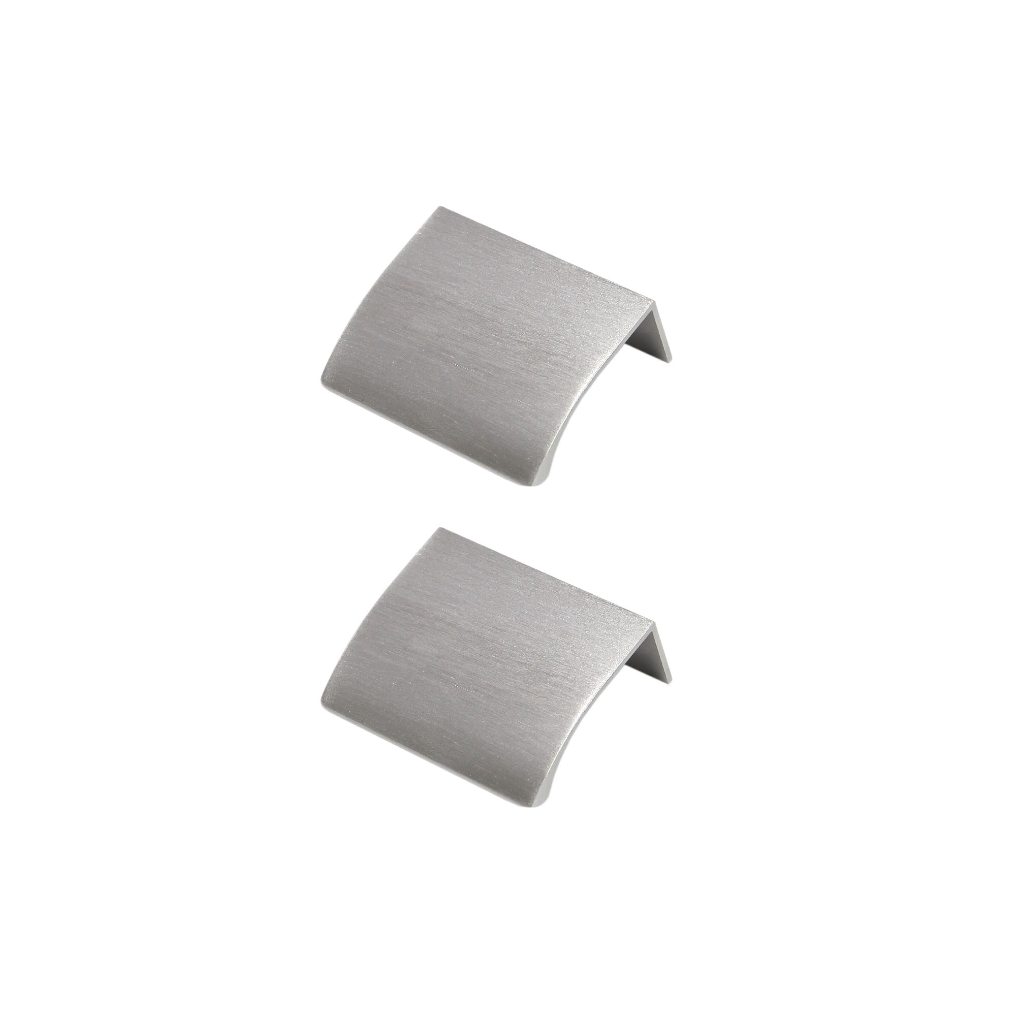 GoodHome Pequin Satin Nickel effect Kitchen cabinets Pull handle (L)5cm